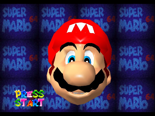 Super Robot Mario 64 Title Screen